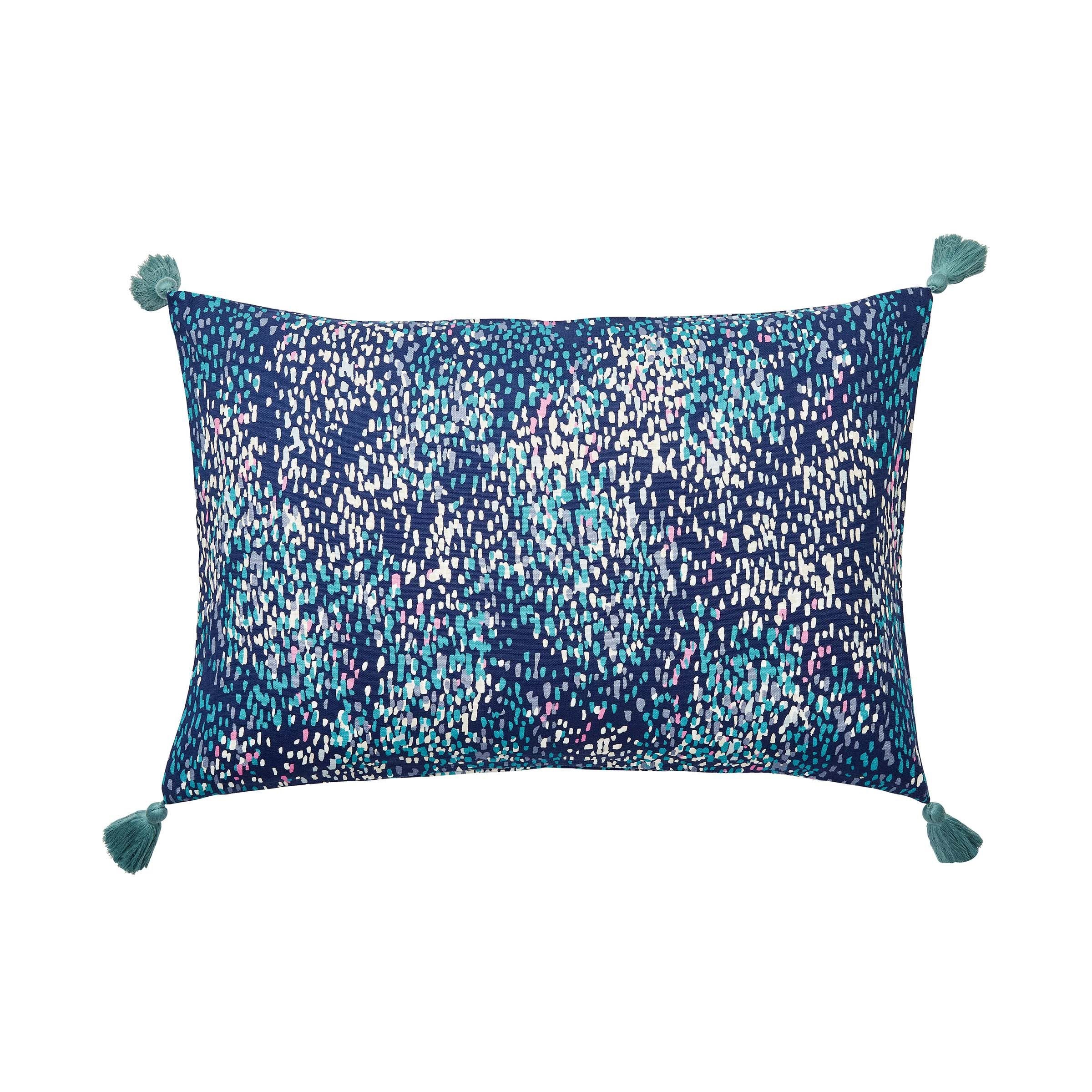 Cotswold Rain Cotton Cushion By Joules In Multi